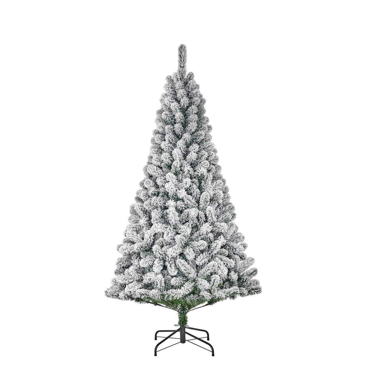 Millington Künstlicher Weihnachtsbaum – H230 x Ø127 cm – Grün gefrostet