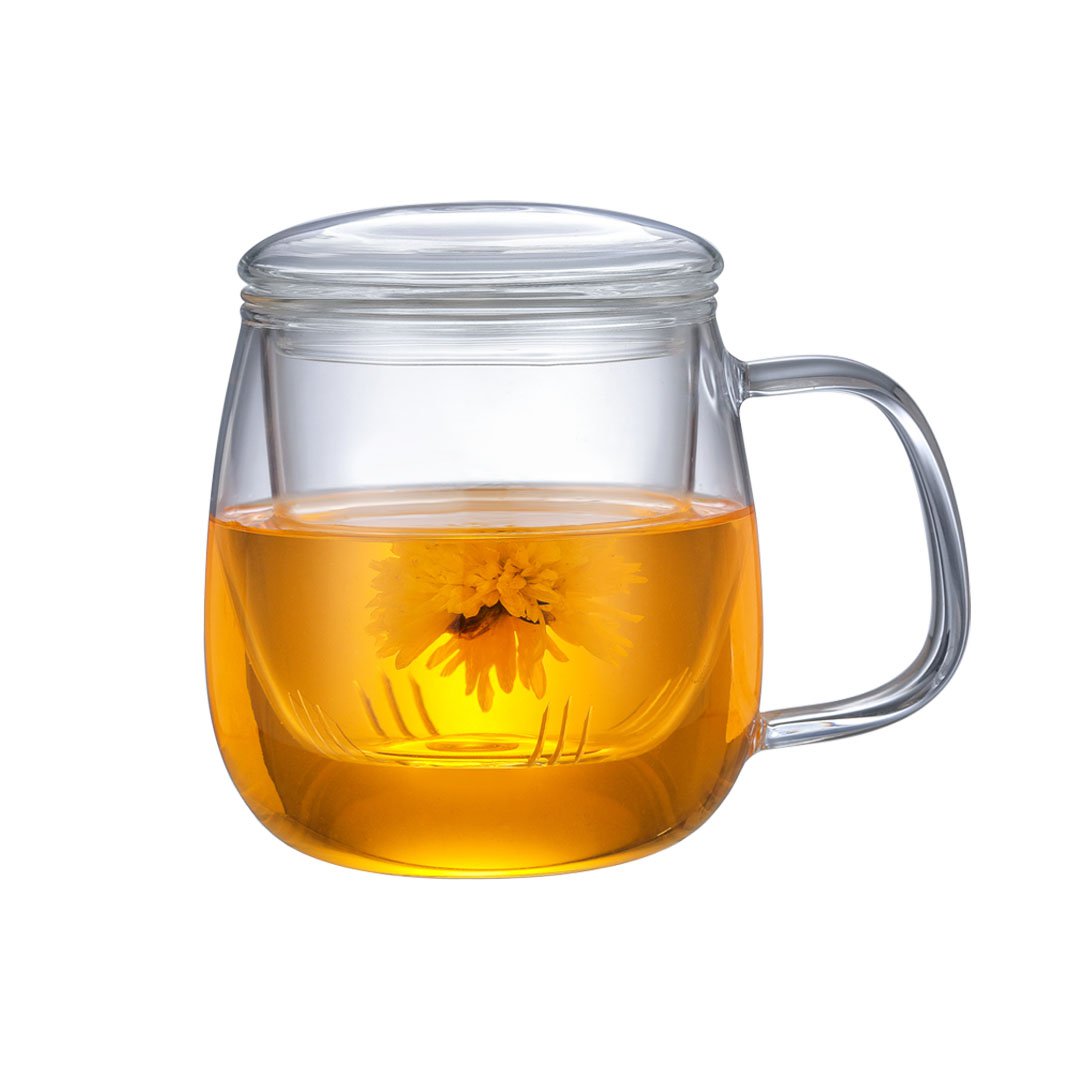 GLAS-INFUSIONSBECHER MIT GLASFILTER 550ML