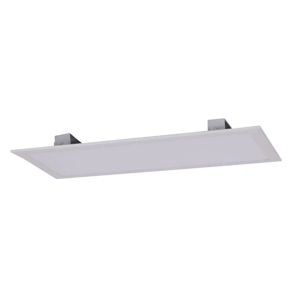 LED Aufbaupanel "SORRISO", Aufbauleuchte aus Metall und Kunststoff in Weiß mit fest verbauten LEDs, 30 x 60 cm groß für Innenräume
