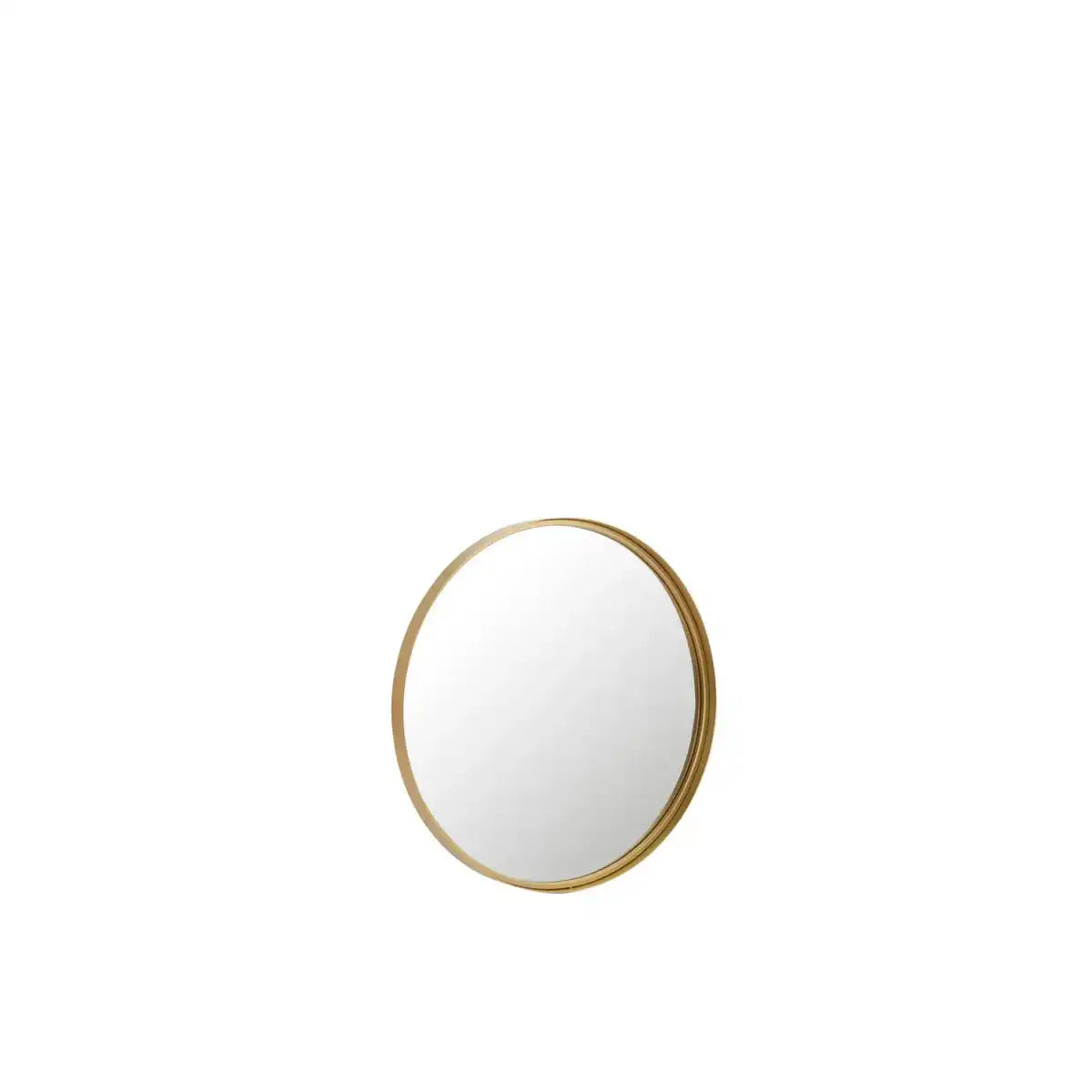 J -Line Mirror Round High Rand - Metall/Glas - Gold - klein - Ø 60 cm