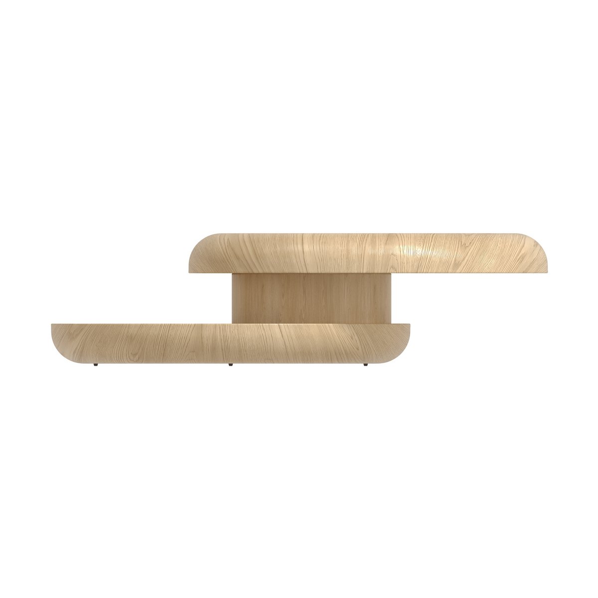Couchtisch Ø 90 cm drehbar Natur