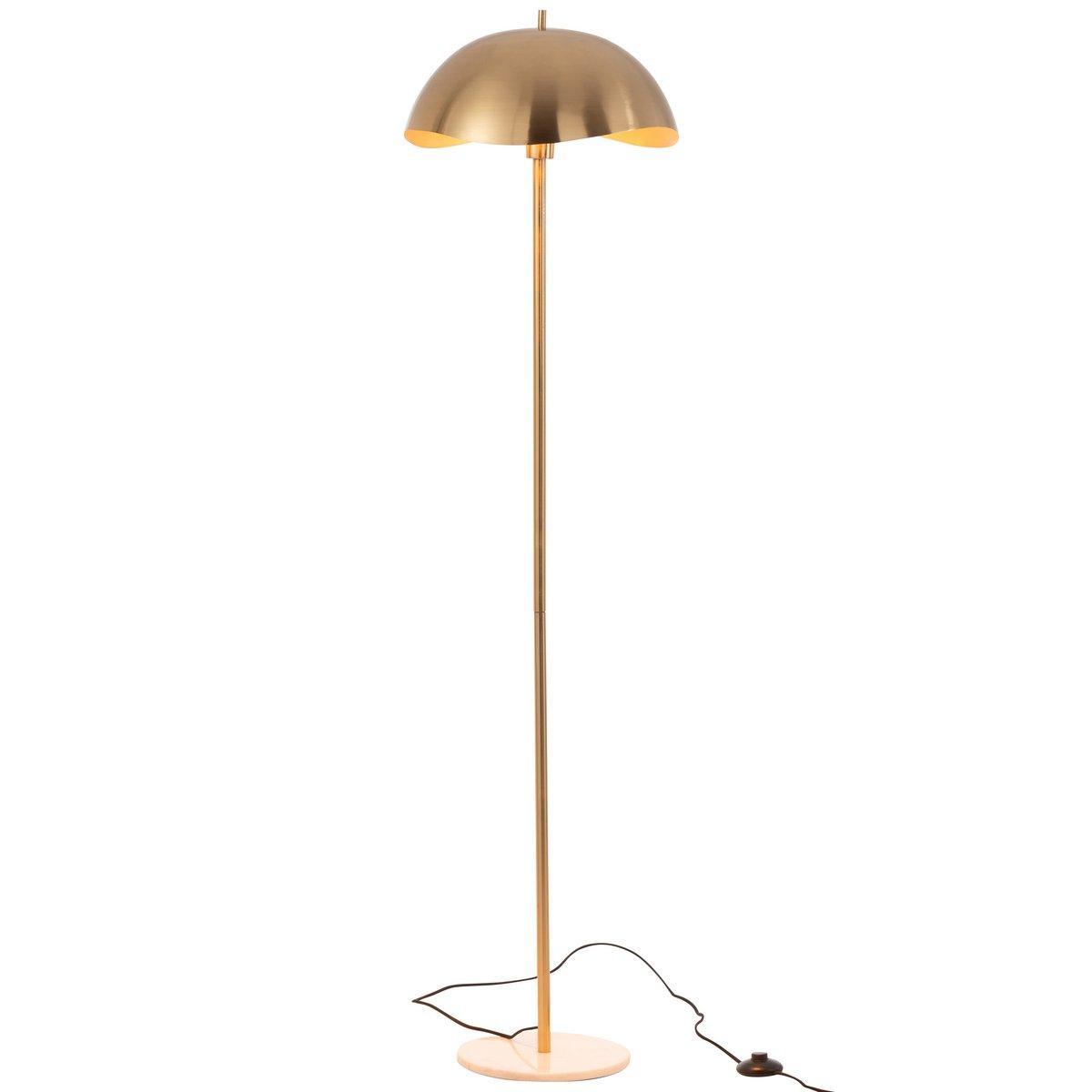 J-Line Stehleuchte Metall/Marmor Gold