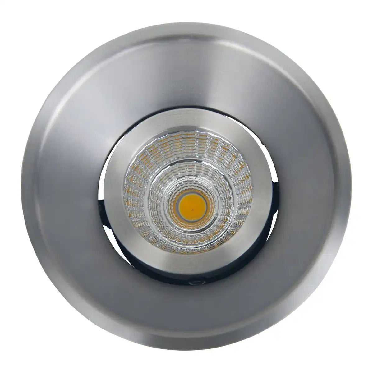 LED Einbauspot "Taro" Ø 9,4 cm, 10 cm tief, aus aluminiumfarbenem Metall, 6 Watt, warmweiß