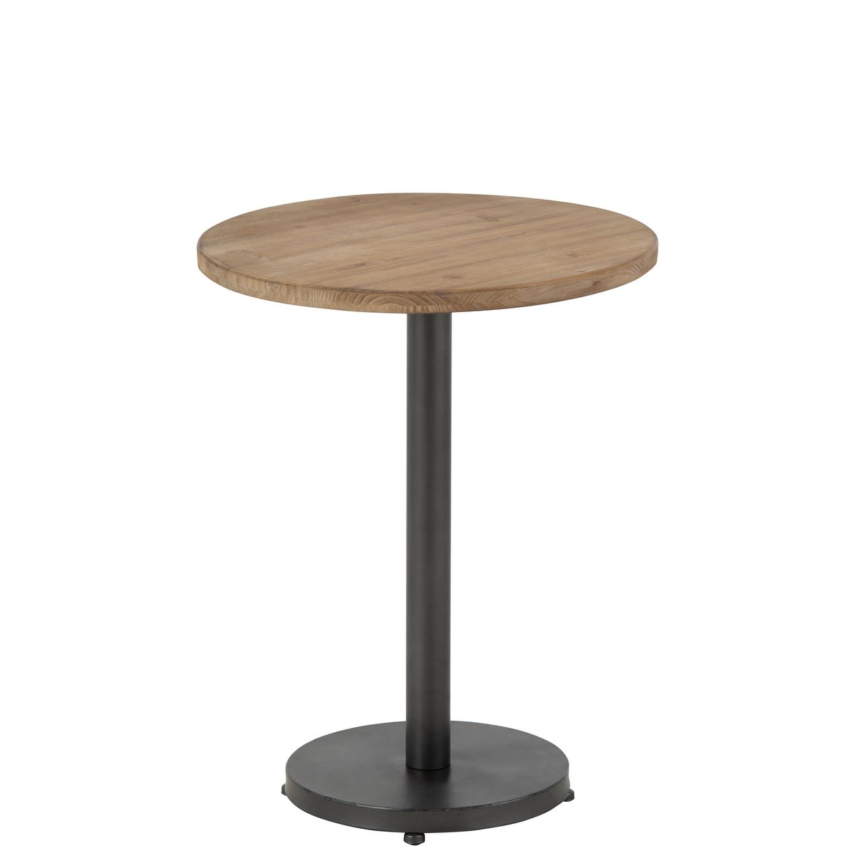 Beistelltisch Bar Round Metall/Holz Braun