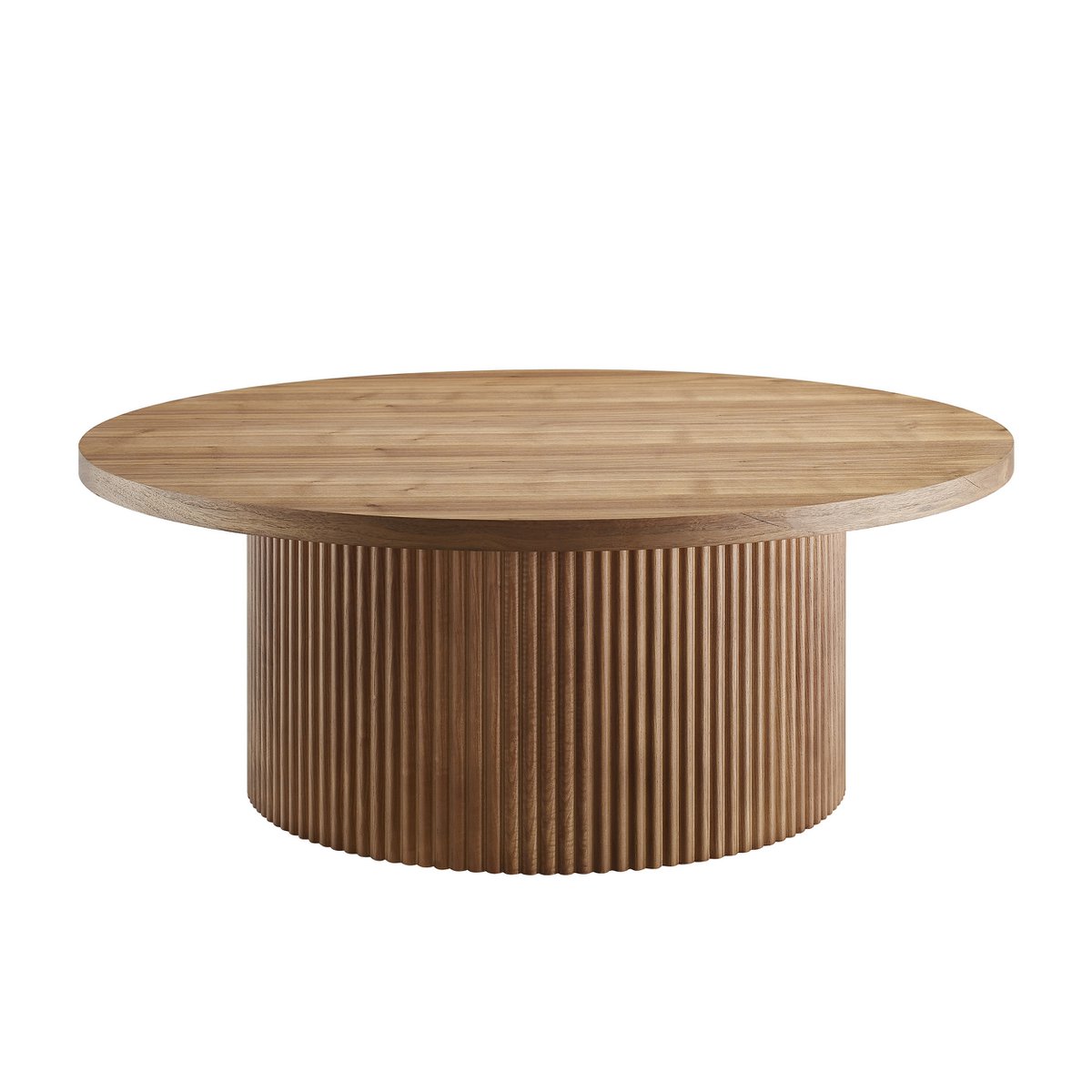 Couchtisch Ø 85 cm Walnuss