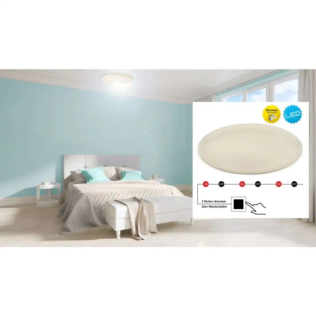 LED Deckenleuchte "RAVENNA" d:52cm