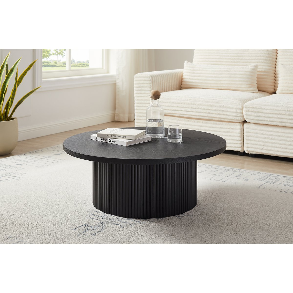 Couchtisch Ø 85 cm Schwarz