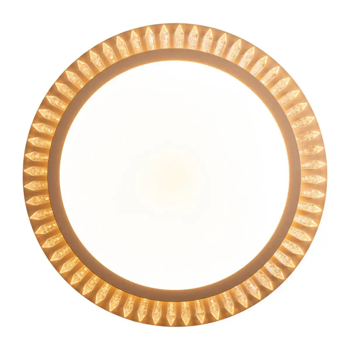LED Deckenleuchte "MADISON" Ø 48 cm, viele Funktionen, aus Metall und Kunststoff , Gold, mit integrierten LEDs, Beleuchtung für Wohnräume oder Büro