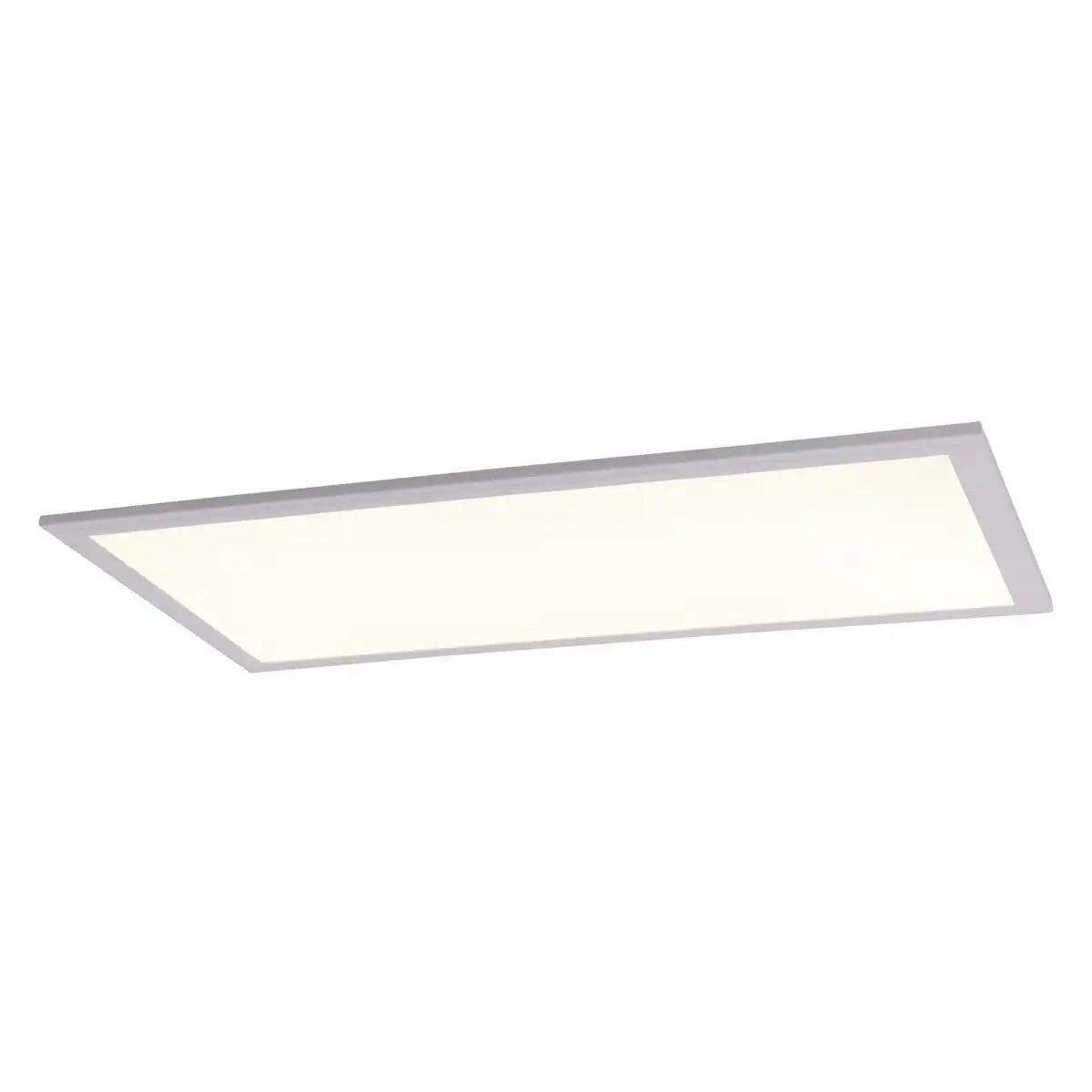 LED Aufbaupanel "SORRISO", Aufbauleuchte aus Metall und Kunststoff in Weiß mit fest verbauten LEDs, 30 x 60 cm groß für Innenräume