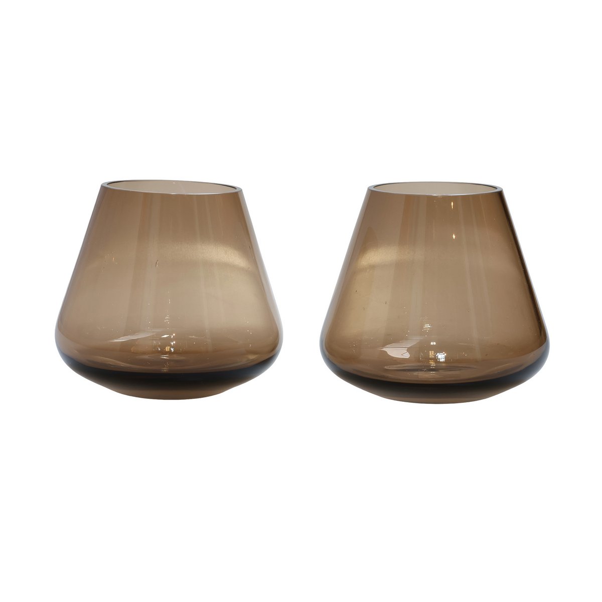 Teelichthalter - Tasman XS taupe Ø13,5 x H12 cm (2er-Set)