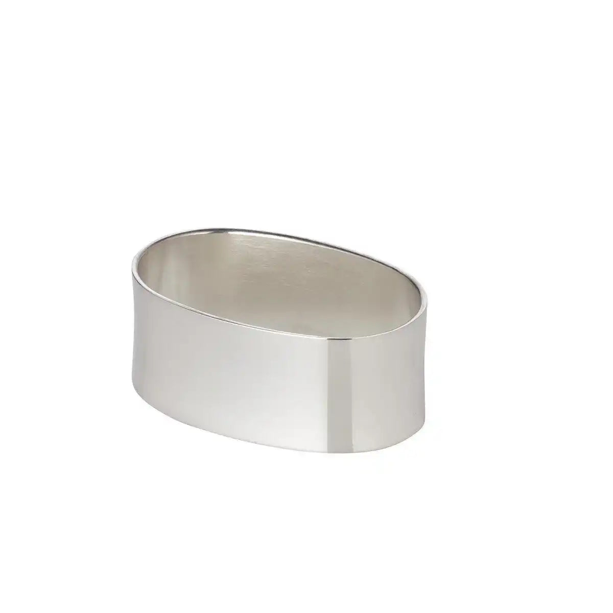 Echtsilber Serviettenring Liscio,oval, Länge 5,5 cm, 925/000, Silbergewicht 35 Gramm - HomeDesign Knaus