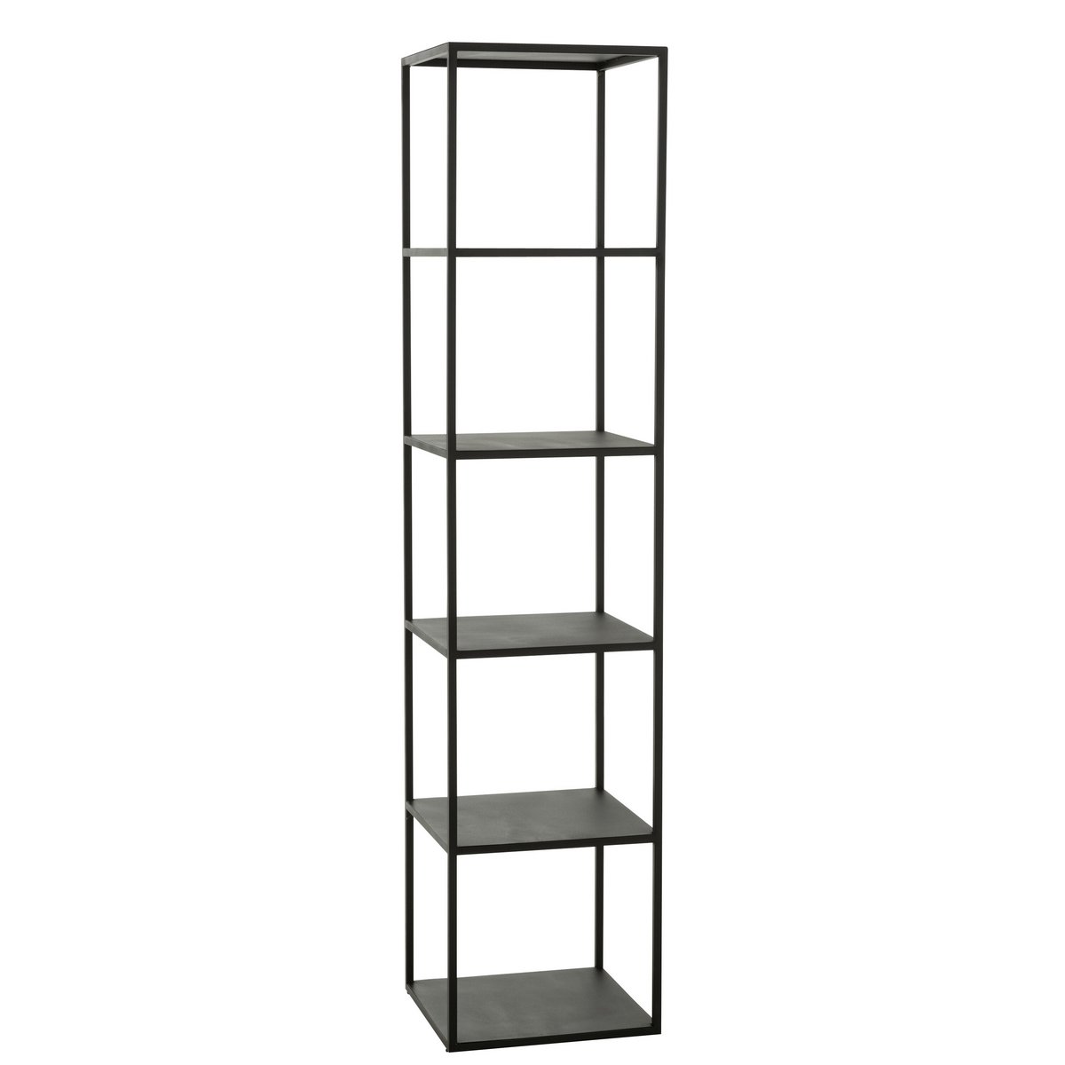 J-Line Rack 6 Ebenen Metall Schwarz