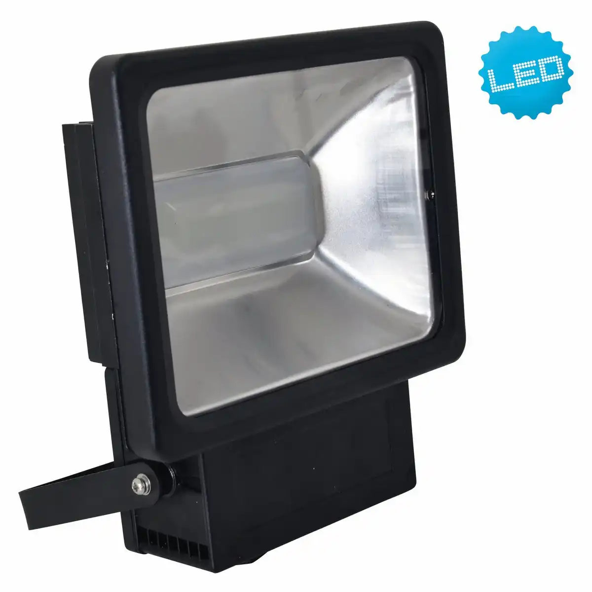 LED-Außenleuchte "Strahler" aus Metall und Glas in Schwarz, mit integrierter LED