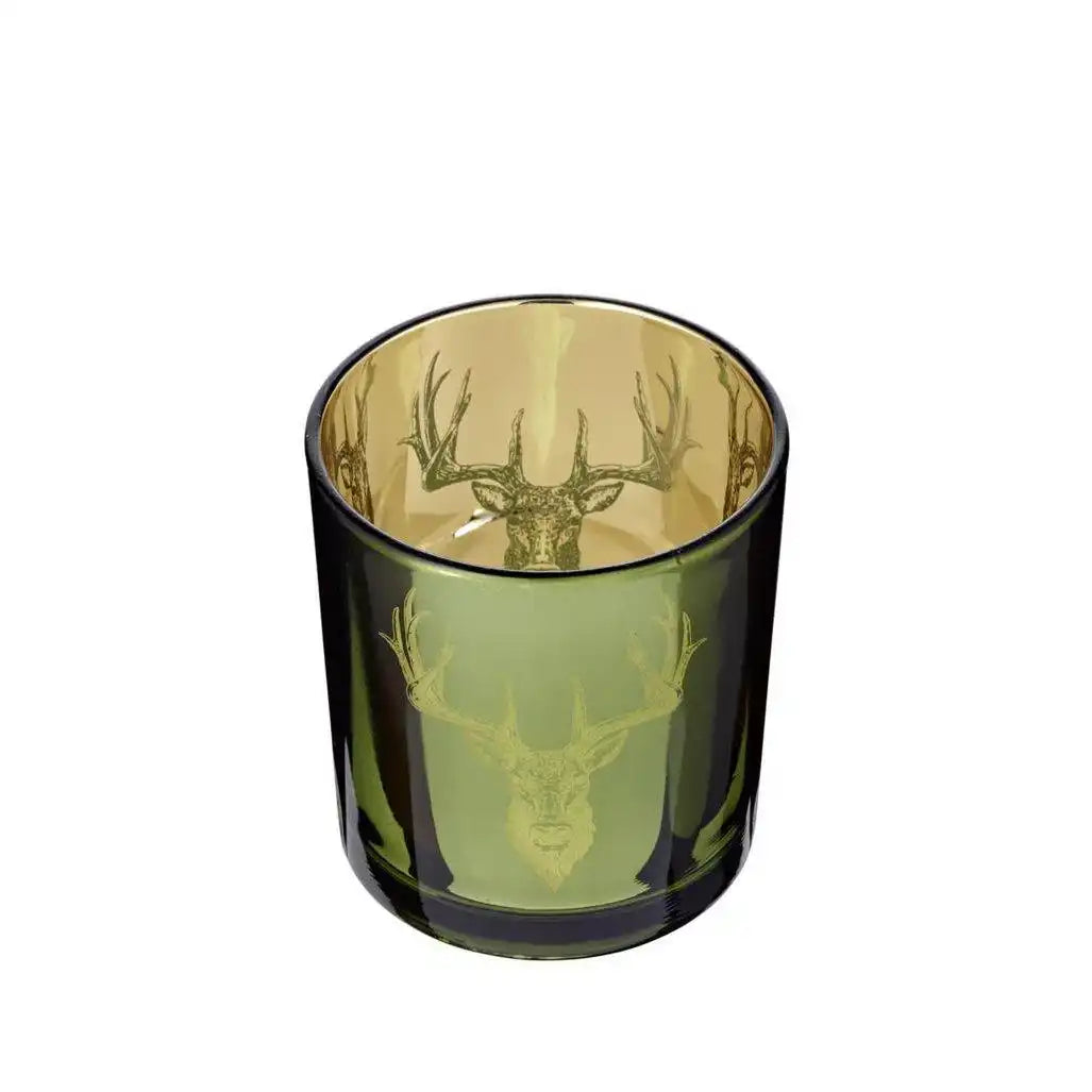 EDZARD Windlicht Alex grün H 8 cm - HomeDesign Knaus