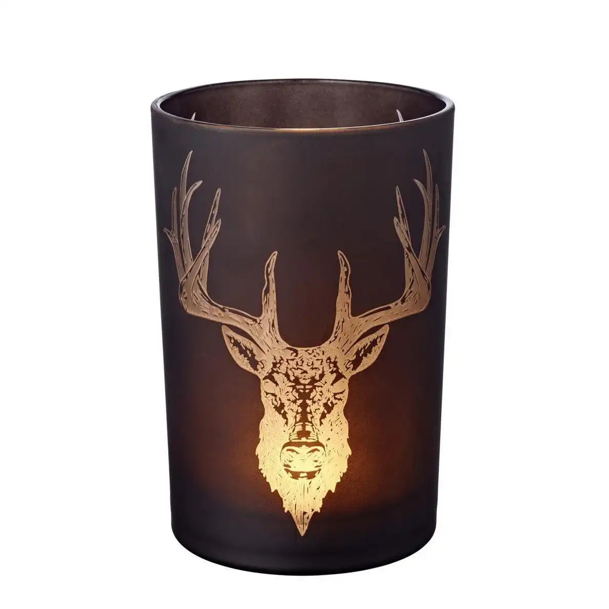 EDZARD Windlicht Alex matt-schwarz H 18 cm - HomeDesign Knaus