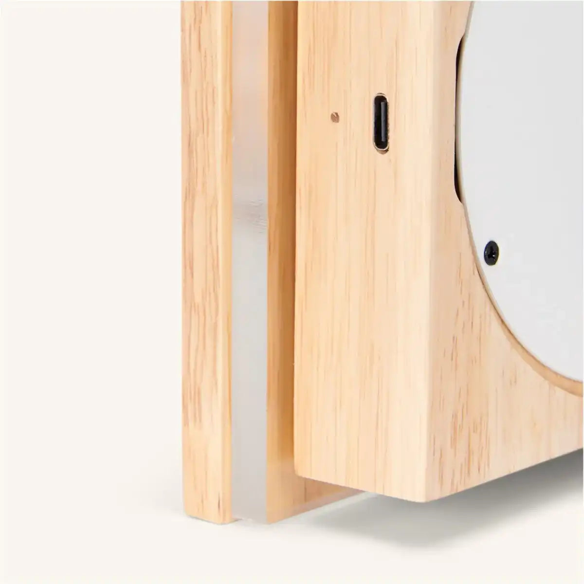 Spur hellbraune schnurlose Wandlampe - wiederaufladbare, dimmbare, natürliche Holzlampe