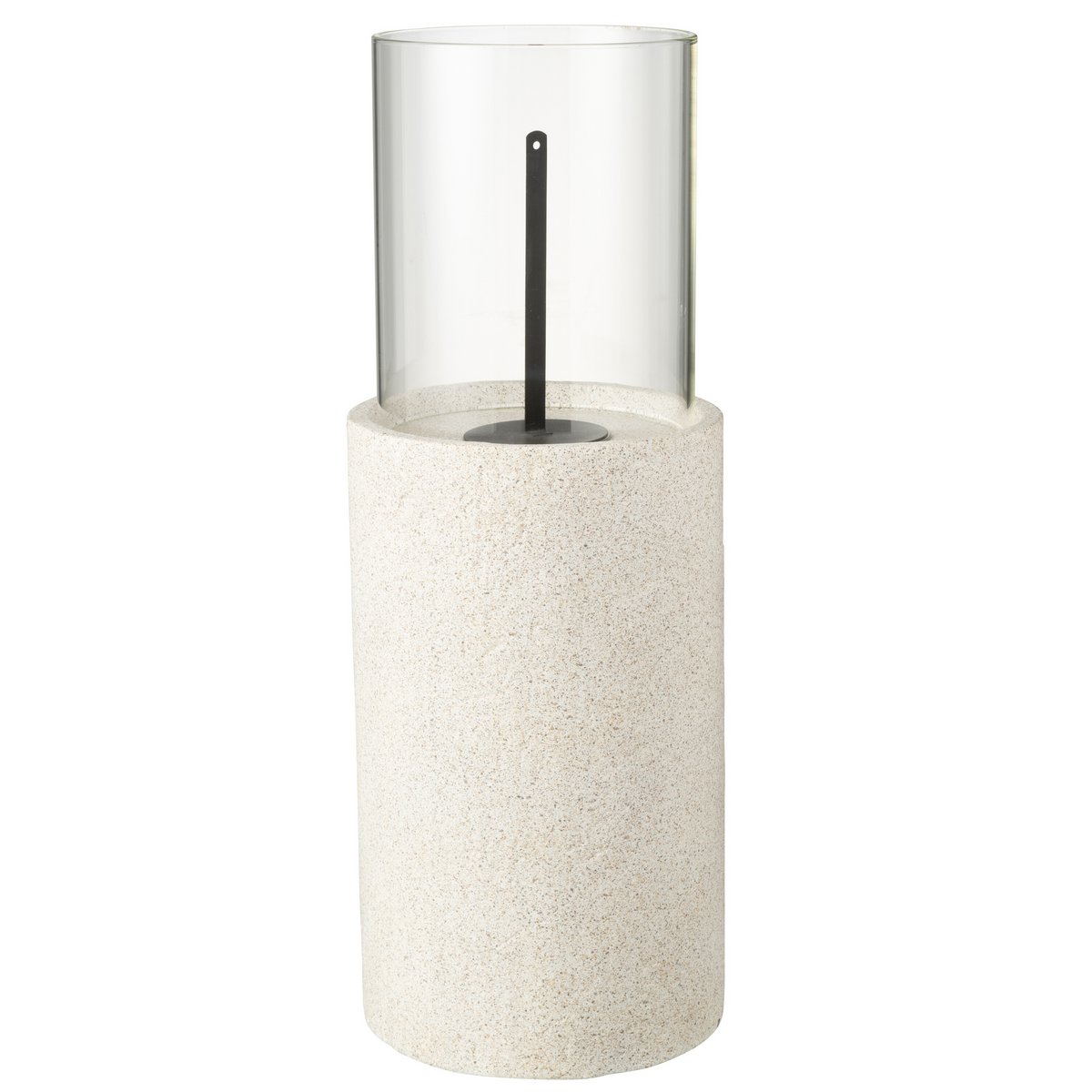 J-Line Tischkamin Bio-Ethanol-Säule Grau