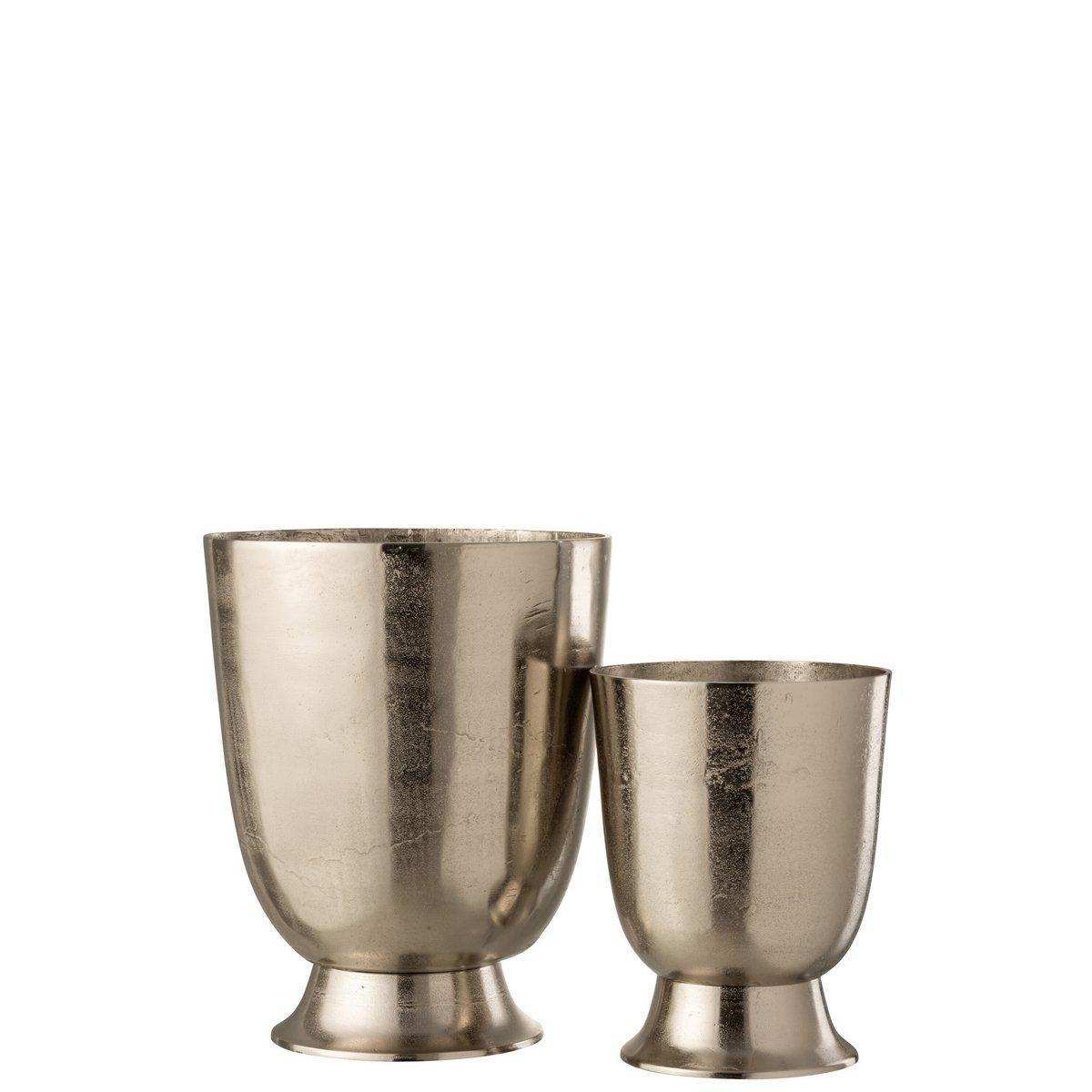 Eiskübel – Champagner – Aluminium – Silber – groß - HomeDesign Knaus