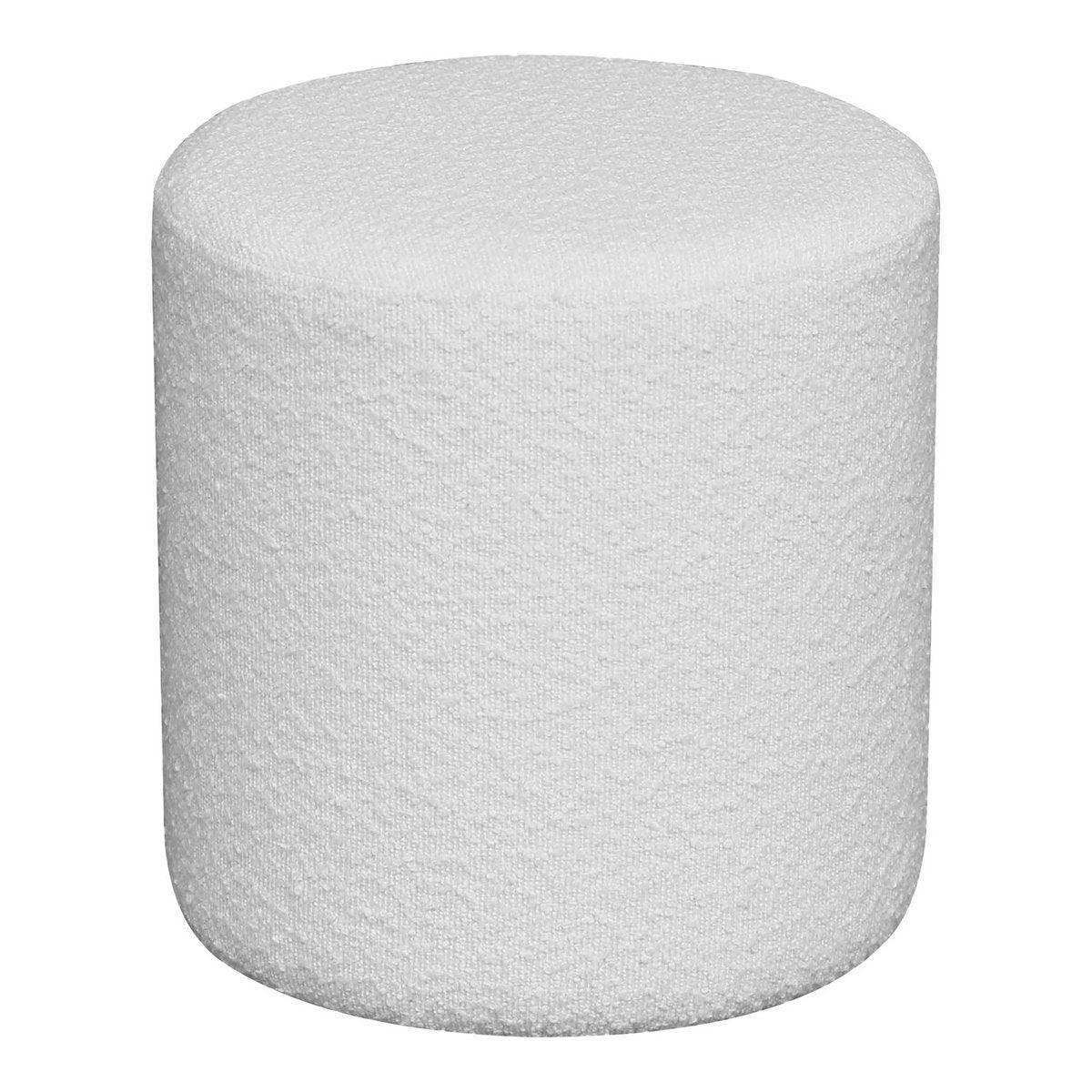 Ejby Pouf – Pouf in Curly, Weiß, Ø34x36 cm, HN1232 - HomeDesign Knaus