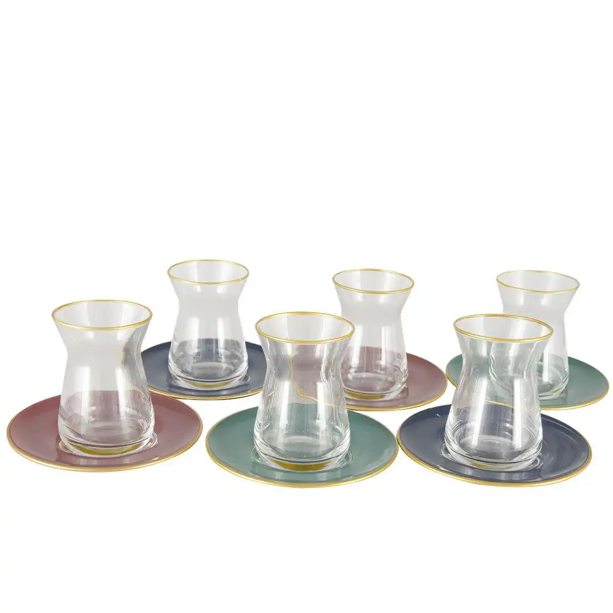 ELEGANTE TEETASSEN UND UNTERTASSE - 6ER-SET - HomeDesign Knaus