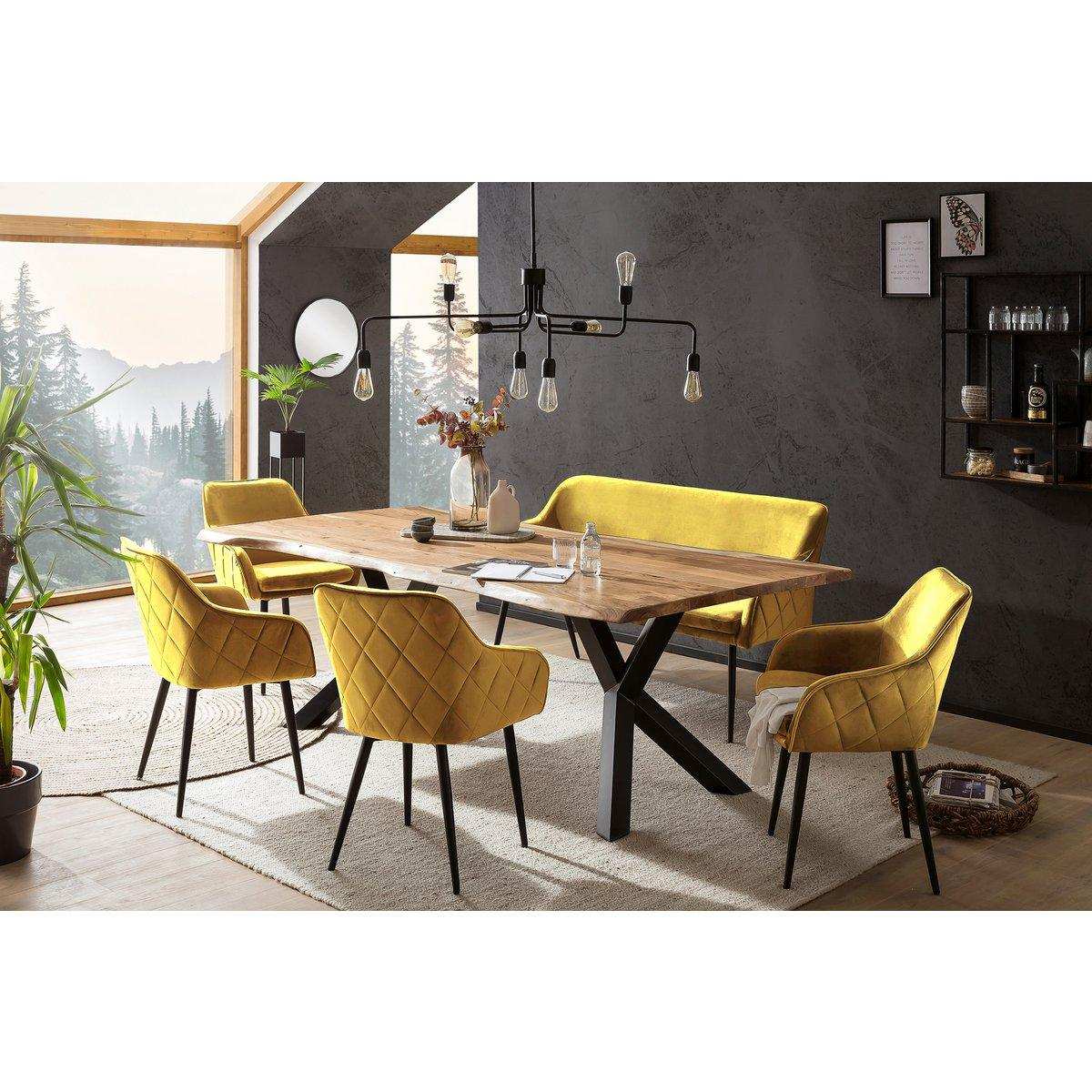 Essgruppe 6 tlg. 200x100 cm - HomeDesign Knaus