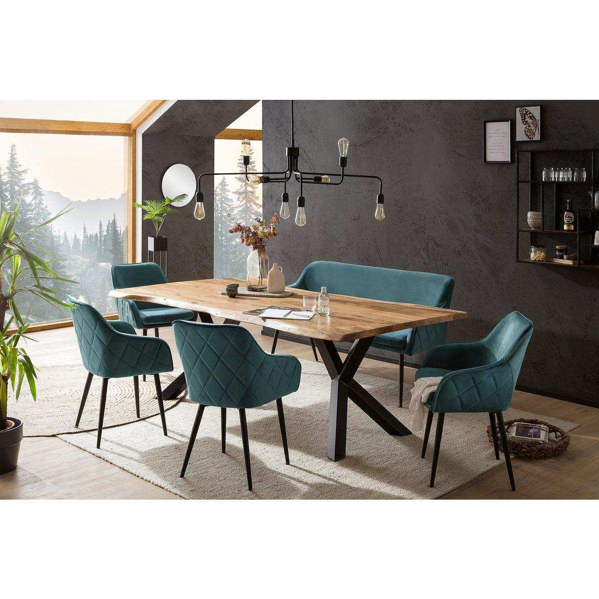 Essgruppe 6 tlg. 200x100 cm - HomeDesign Knaus