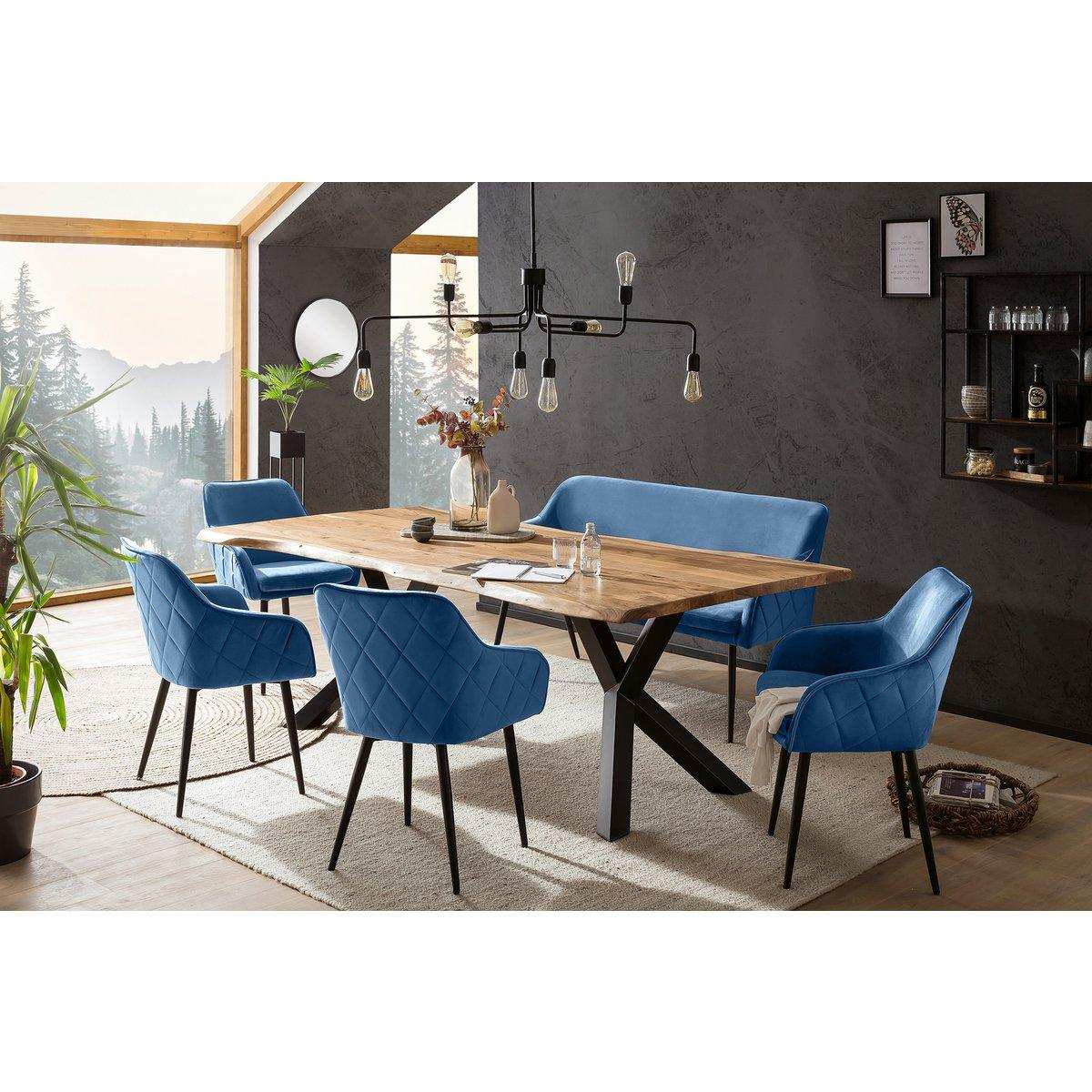Essgruppe 6 tlg. 240x110 cm - HomeDesign Knaus