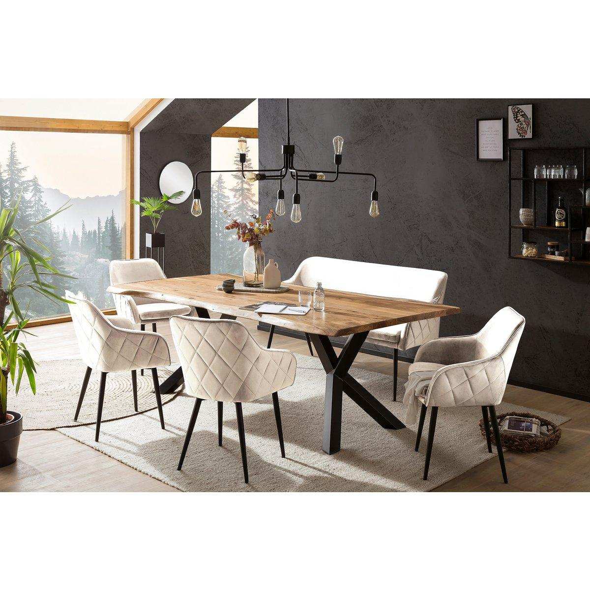Essgruppe 6 tlg. 240x110 cm - HomeDesign Knaus