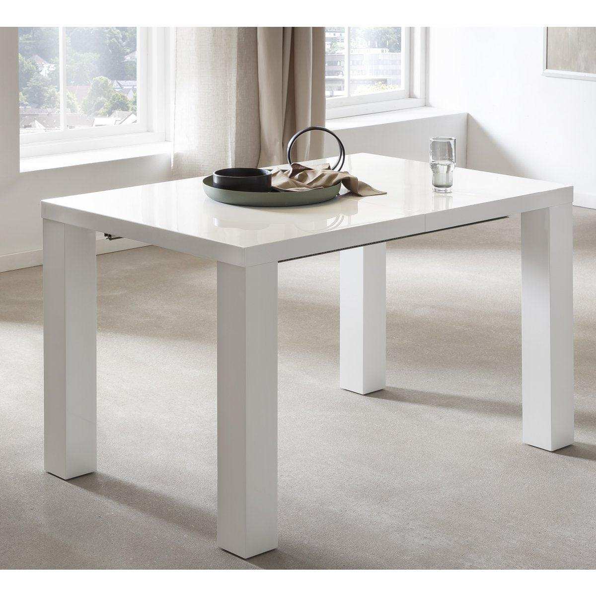 Esstisch 120/180/240x80 cm weiß - HomeDesign Knaus