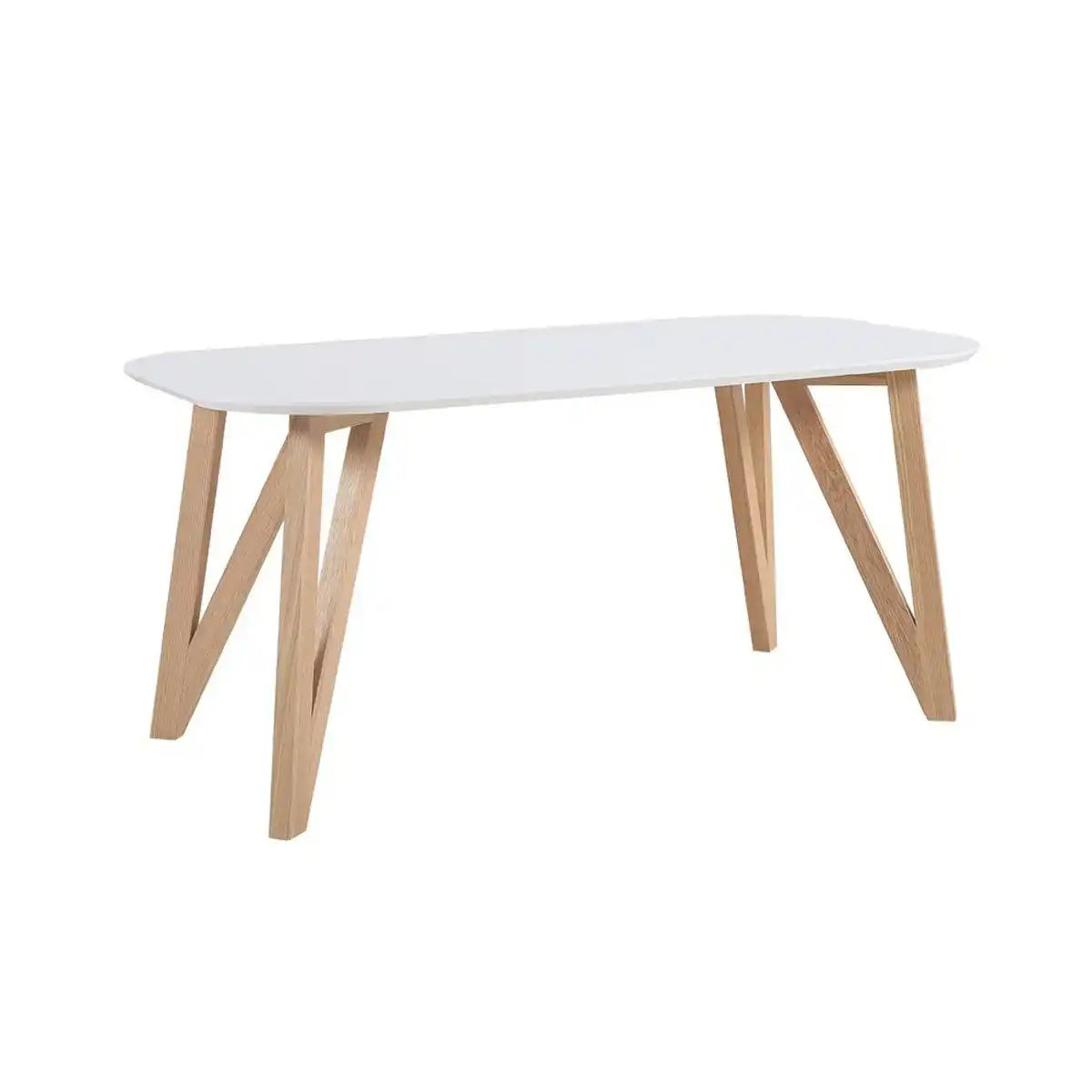 Esstisch 120x80x76 cm weiß Eiche - HomeDesign Knaus
