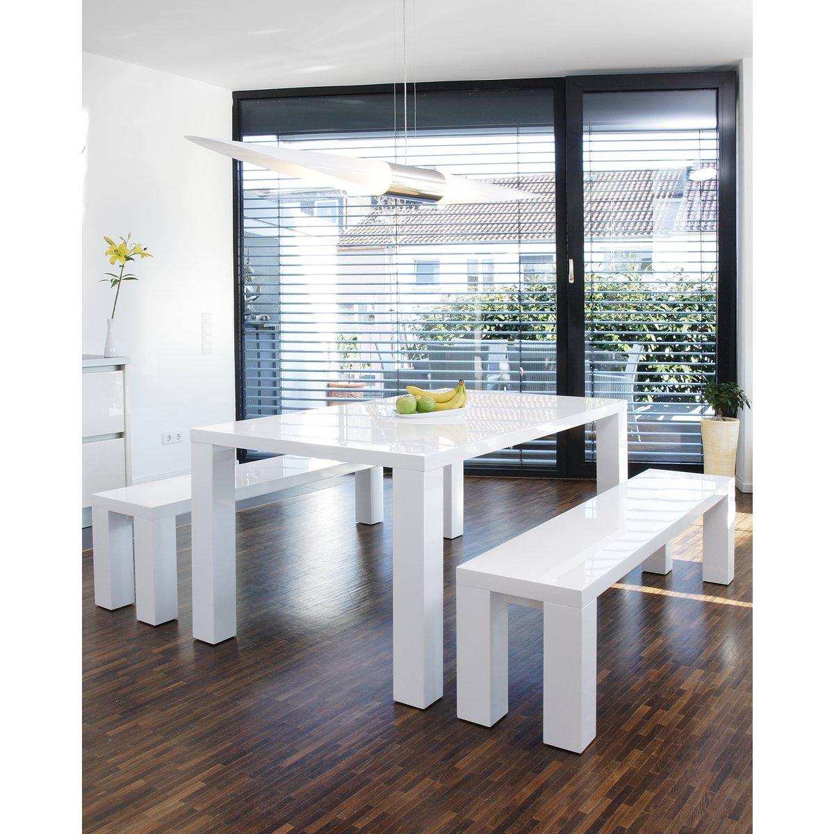 Esstisch 140x90x76 cm weiß - HomeDesign Knaus