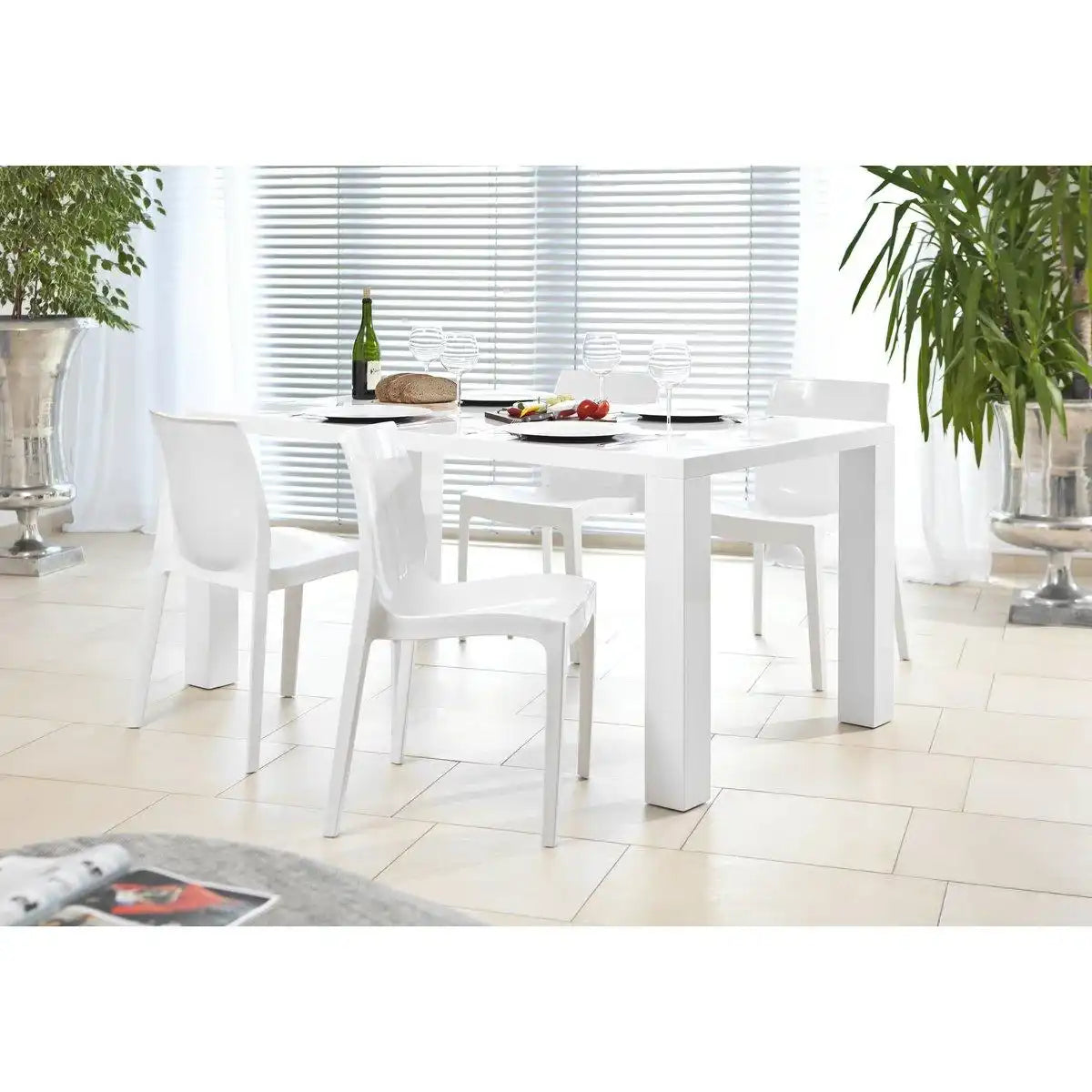 Esstisch 140x90x76 cm weiß - HomeDesign Knaus