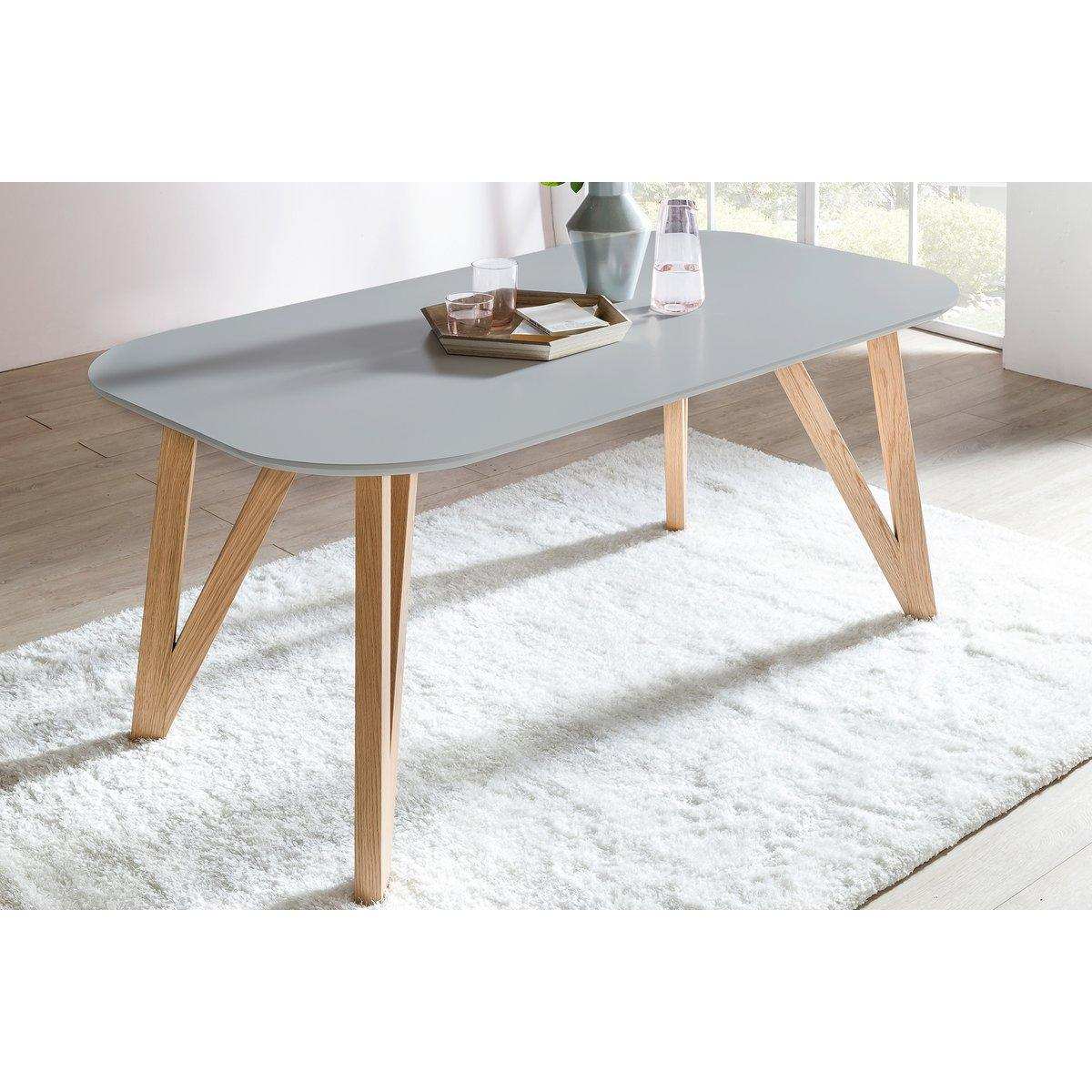 Esstisch 160x90x76 cm grau Eiche - HomeDesign Knaus