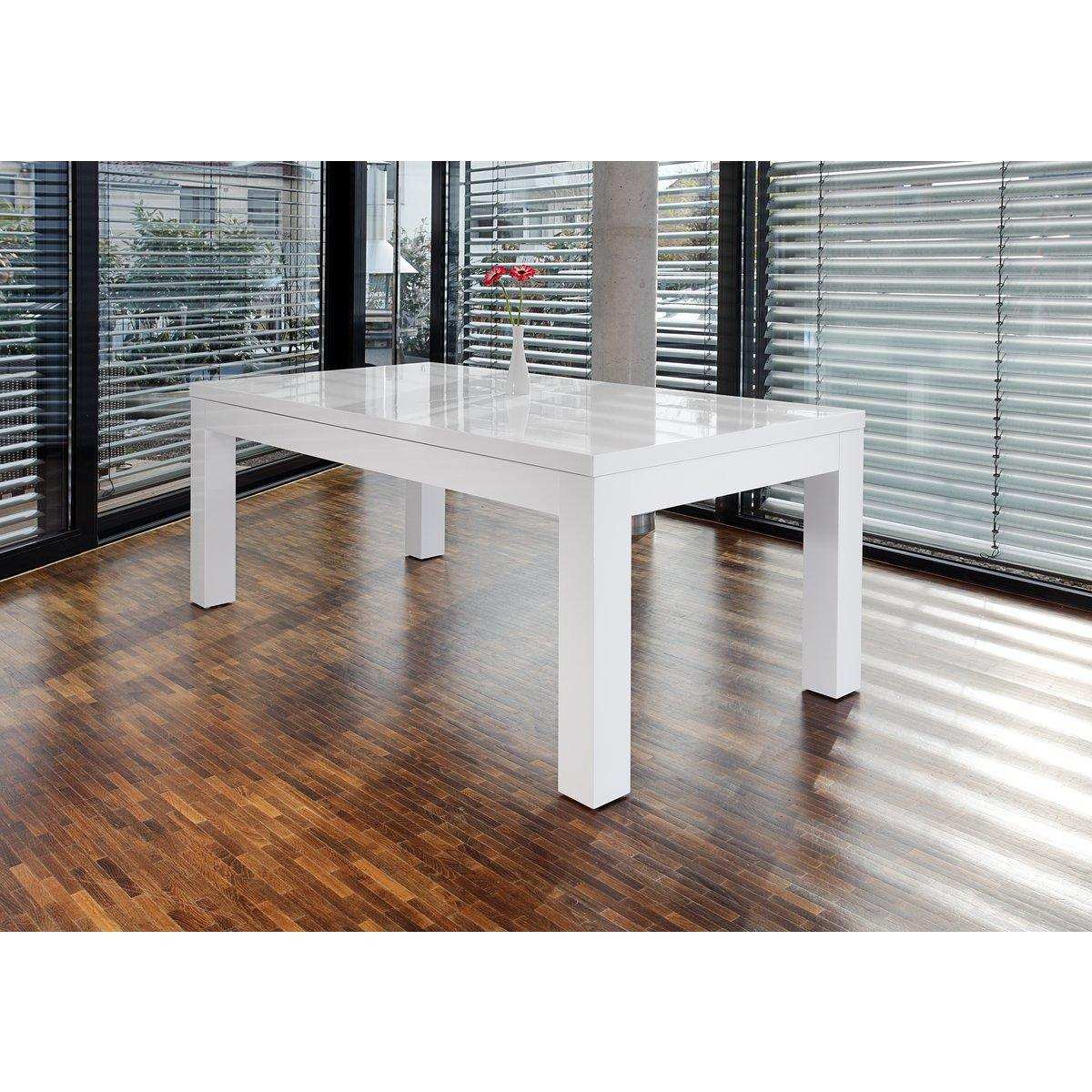 Esstisch 180/260x90 cm weiß - HomeDesign Knaus