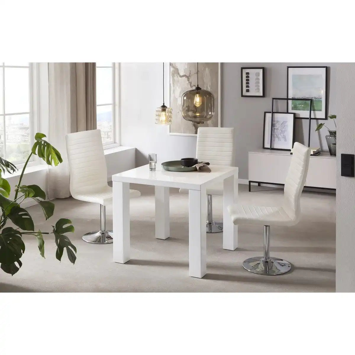Esstisch 80x80 cm weiß - HomeDesign Knaus