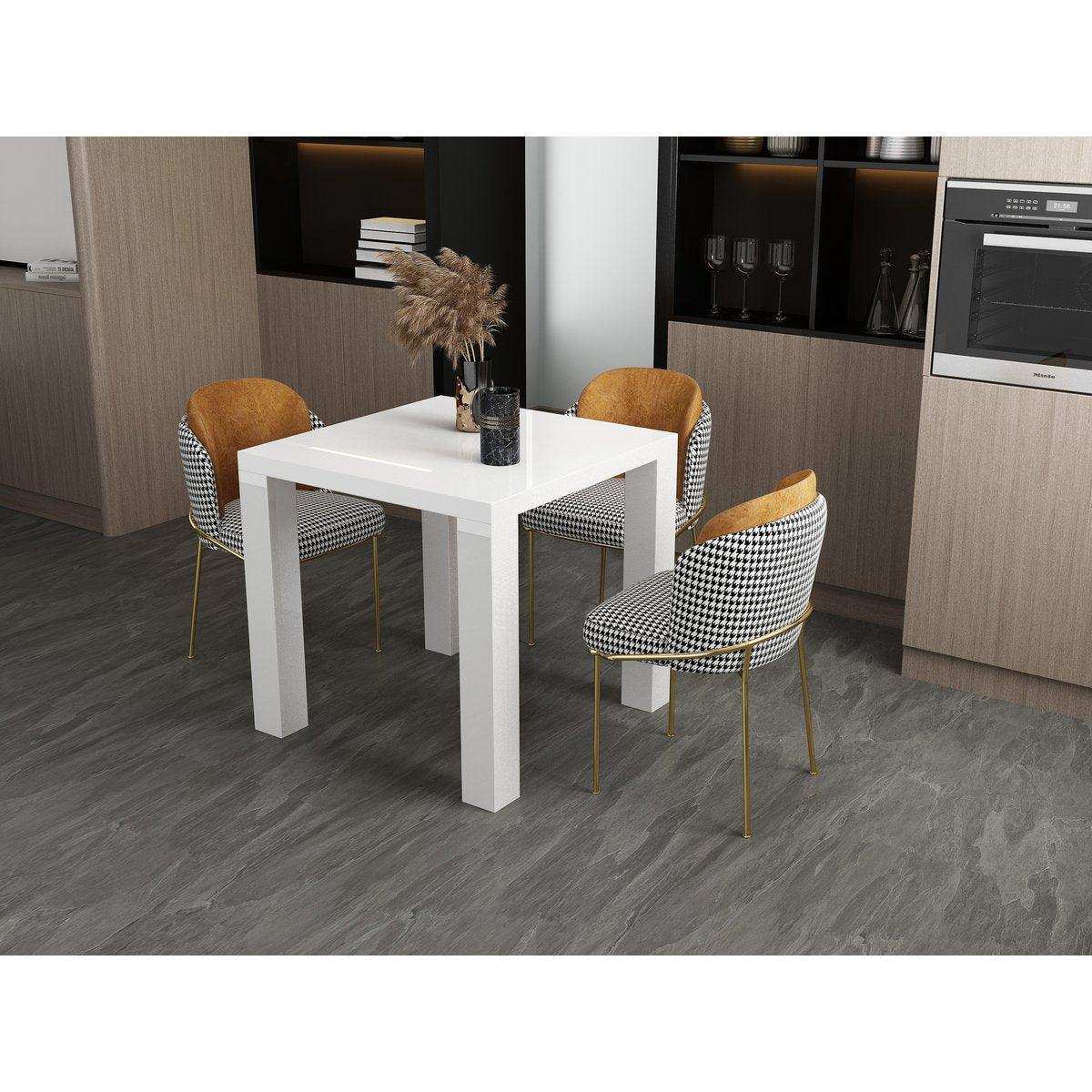 Esstisch 80x80 cm weiß - HomeDesign Knaus