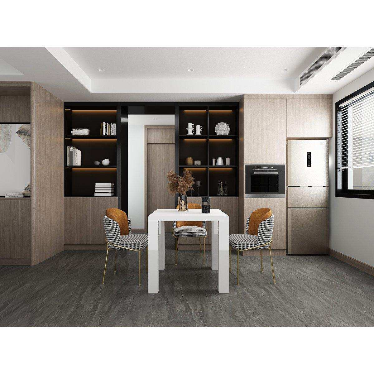 Esstisch 80x80 cm weiß - HomeDesign Knaus