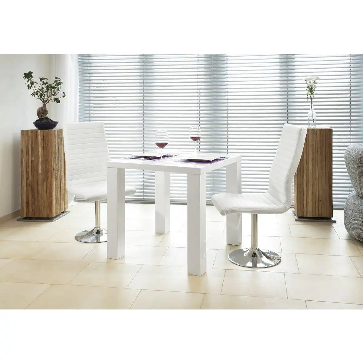 Esstisch 80x80 cm weiß - HomeDesign Knaus