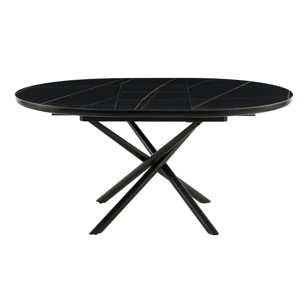 Esstisch Ø120 cm Schwarz - HomeDesign Knaus