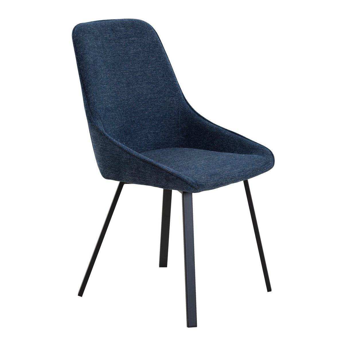 Esszimmerstuhl 2er Set Dunkelblau - HomeDesign Knaus