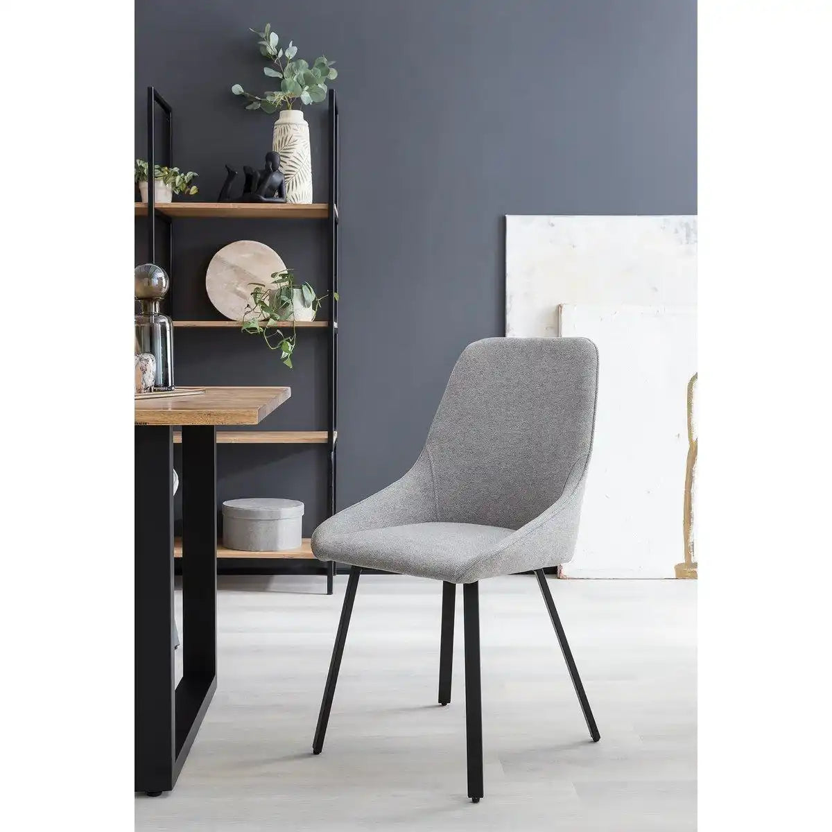 Esszimmerstuhl 2er Set Grau - HomeDesign Knaus