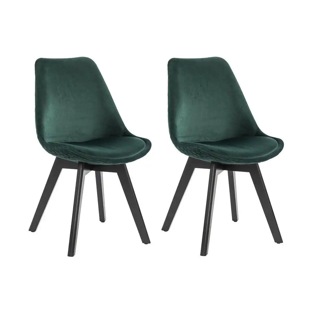 Esszimmerstuhl 2er Set grün Samt - HomeDesign Knaus