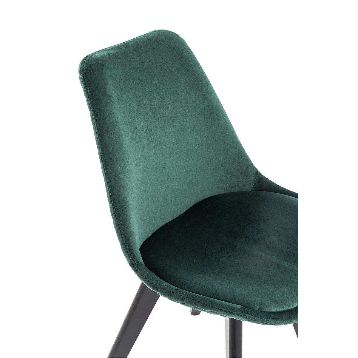 Esszimmerstuhl 2er Set grün Samt - HomeDesign Knaus