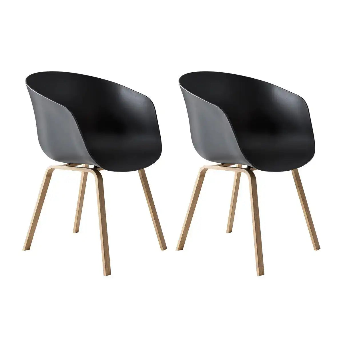 Esszimmerstuhl 2er Set schwarz - HomeDesign Knaus