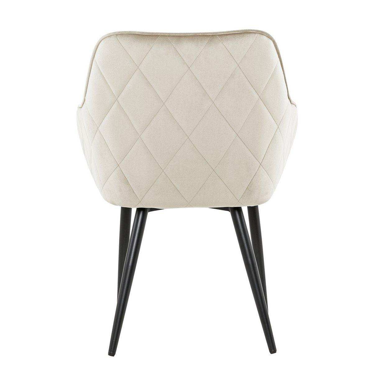Esszimmerstuhl Creme Samt - HomeDesign Knaus