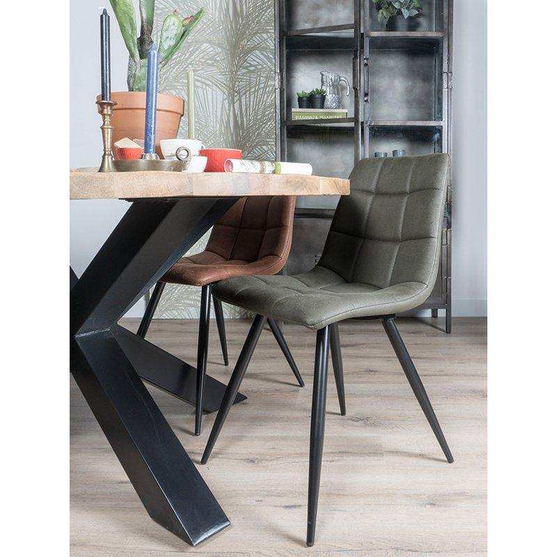 Esszimmerstuhl Galgary Army Green - HomeDesign Knaus