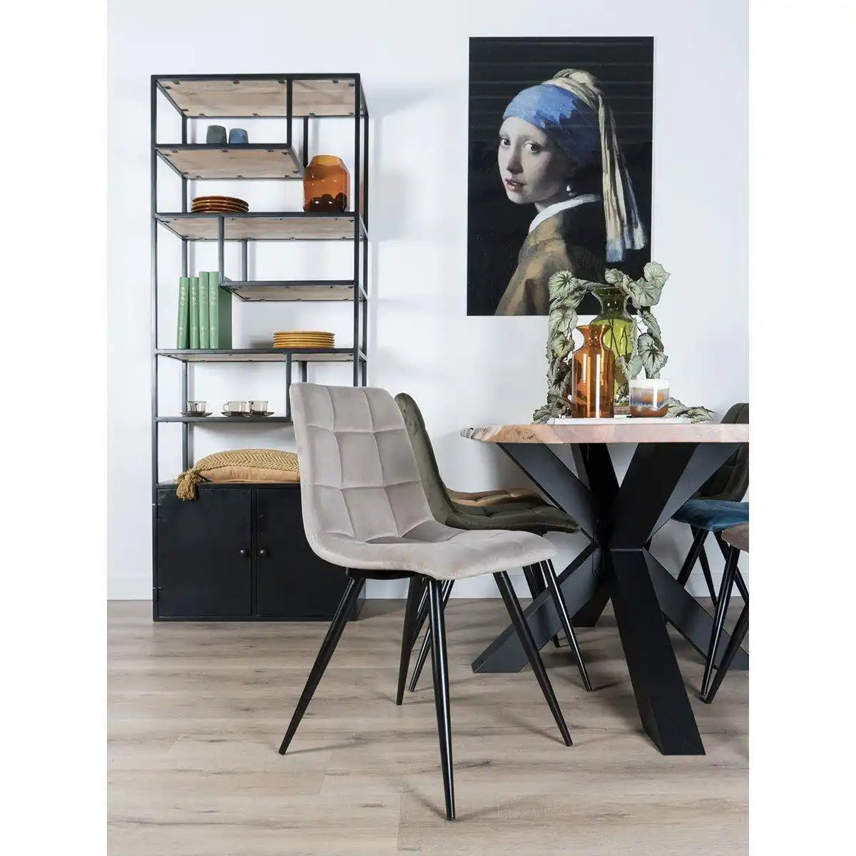 Esszimmerstuhl Galgary Velvet Taupe - HomeDesign Knaus