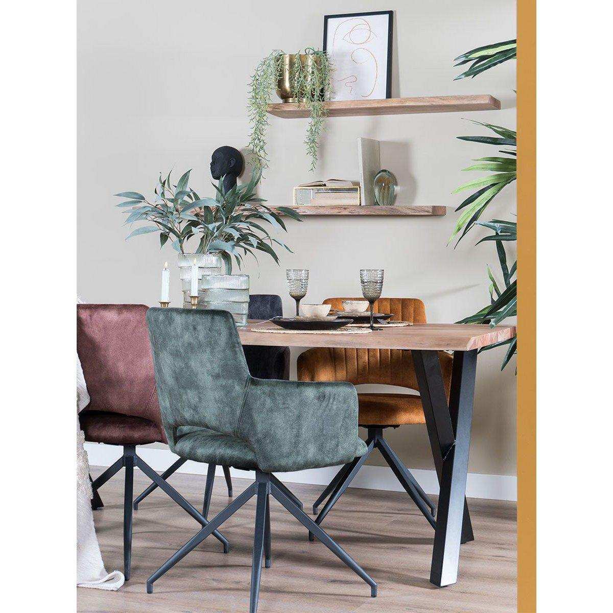 Esszimmerstuhl Jaspis Army Green - HomeDesign Knaus
