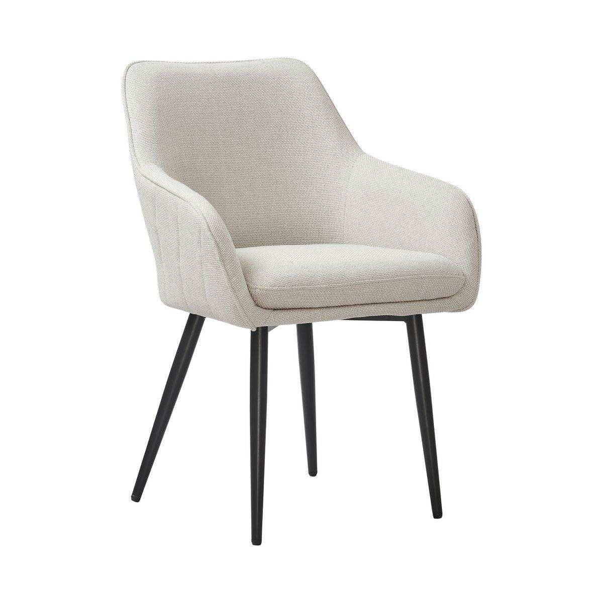 Esszimmerstuhl Strukturstoff Beige - HomeDesign Knaus