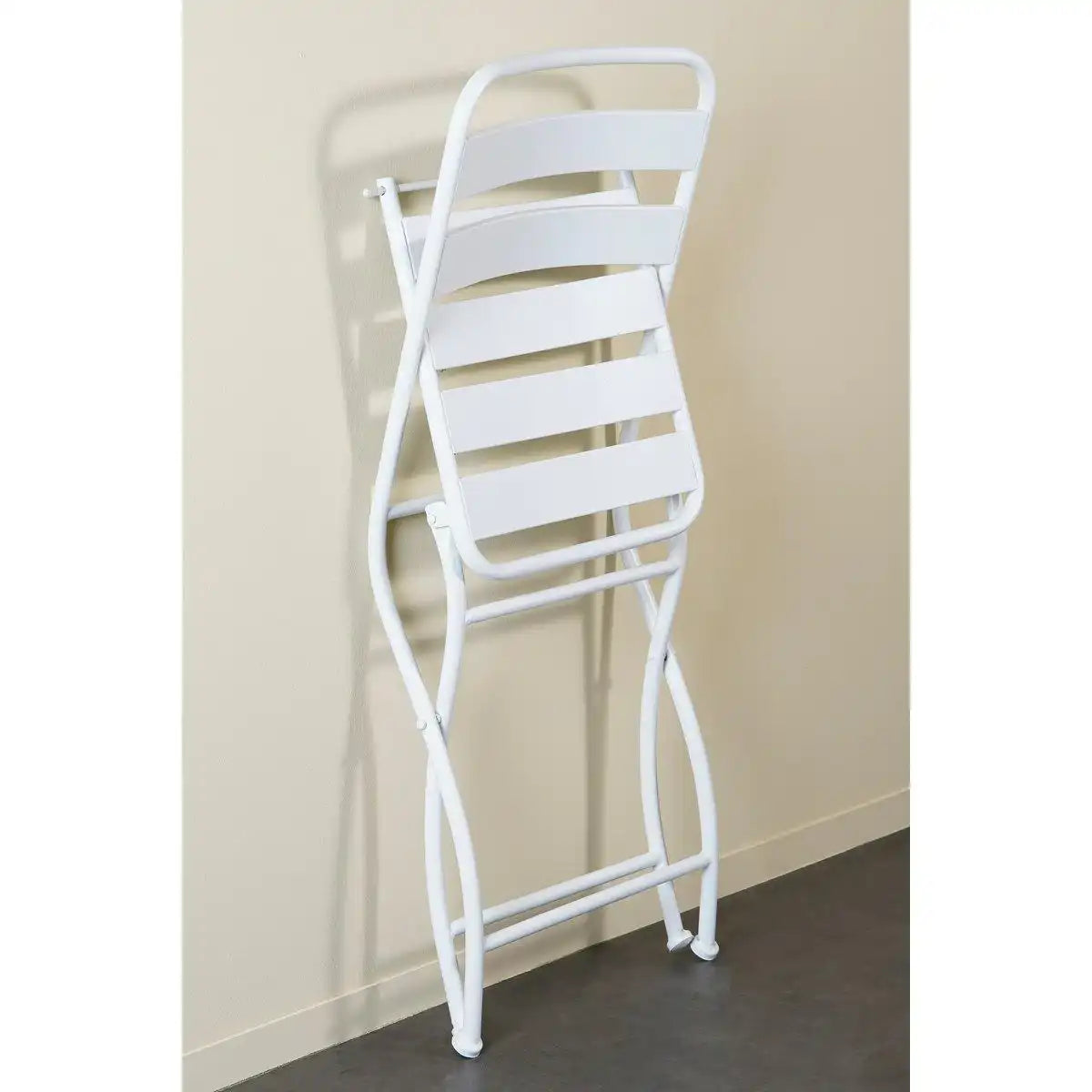 Evita Bistro-Set – 3-teilig – Metall – Weiß - HomeDesign Knaus